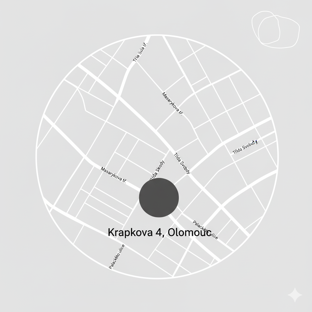 Mapa - Krapkova 4, Olomouc